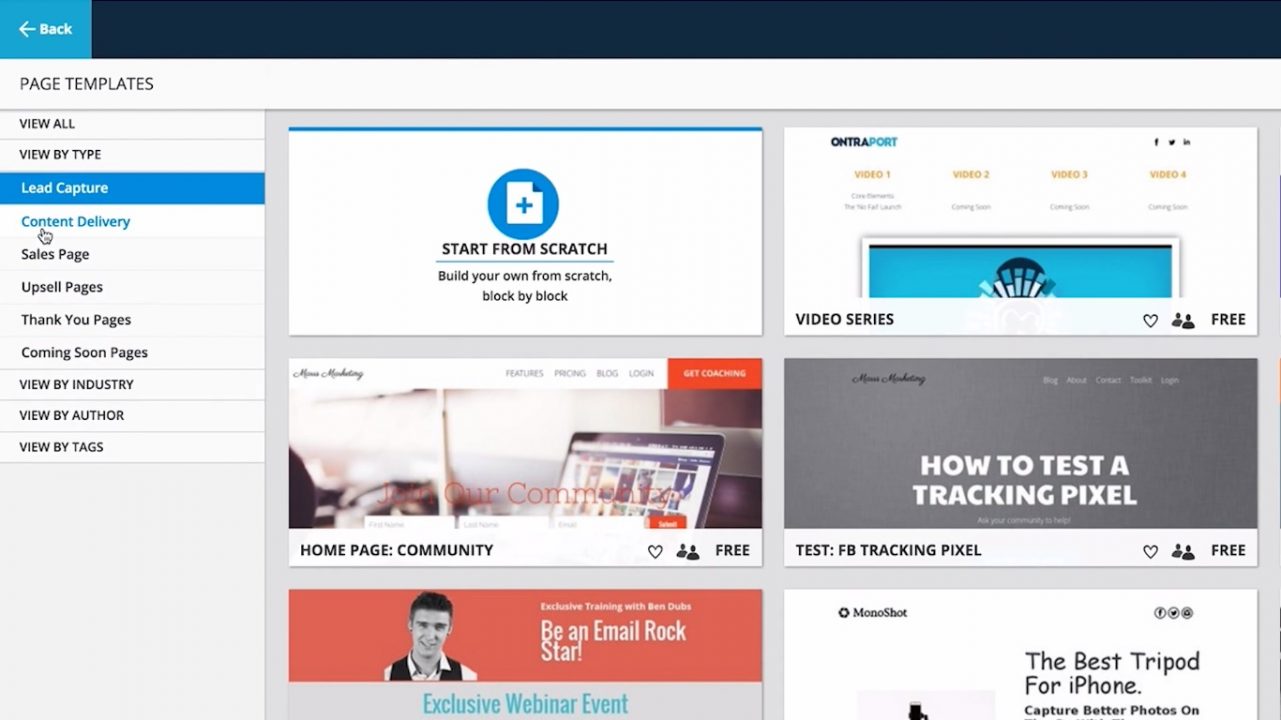OntraPages Landing Page Builder